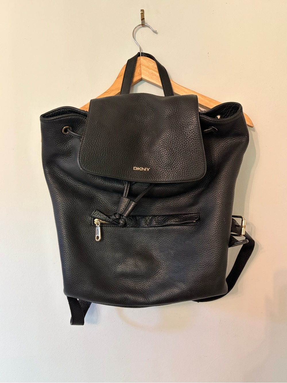 DKNY Genuine Leather Backpack